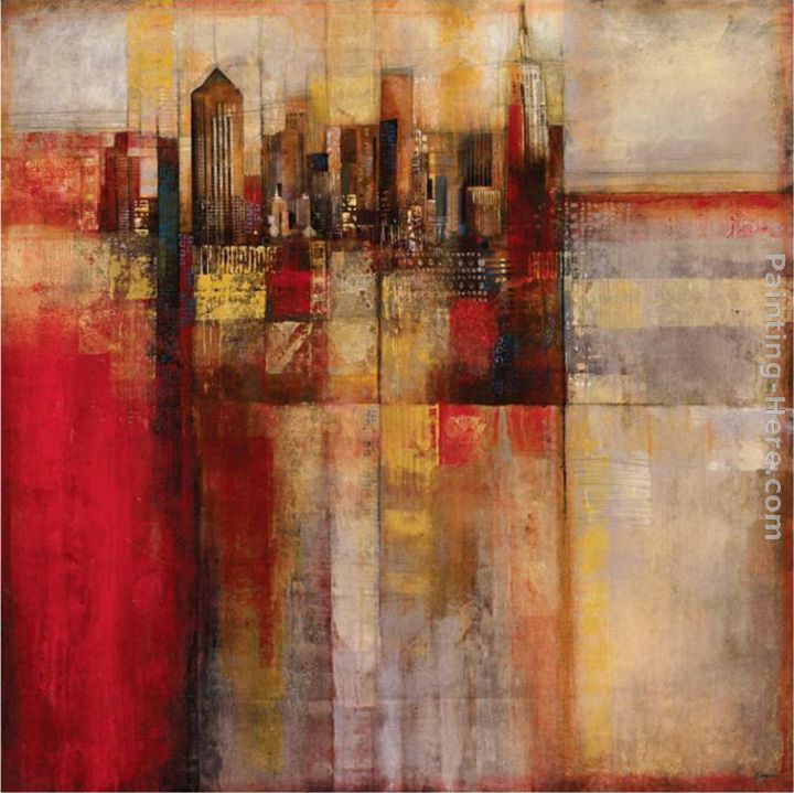 Plaid City painting - John Douglas Plaid City art painting